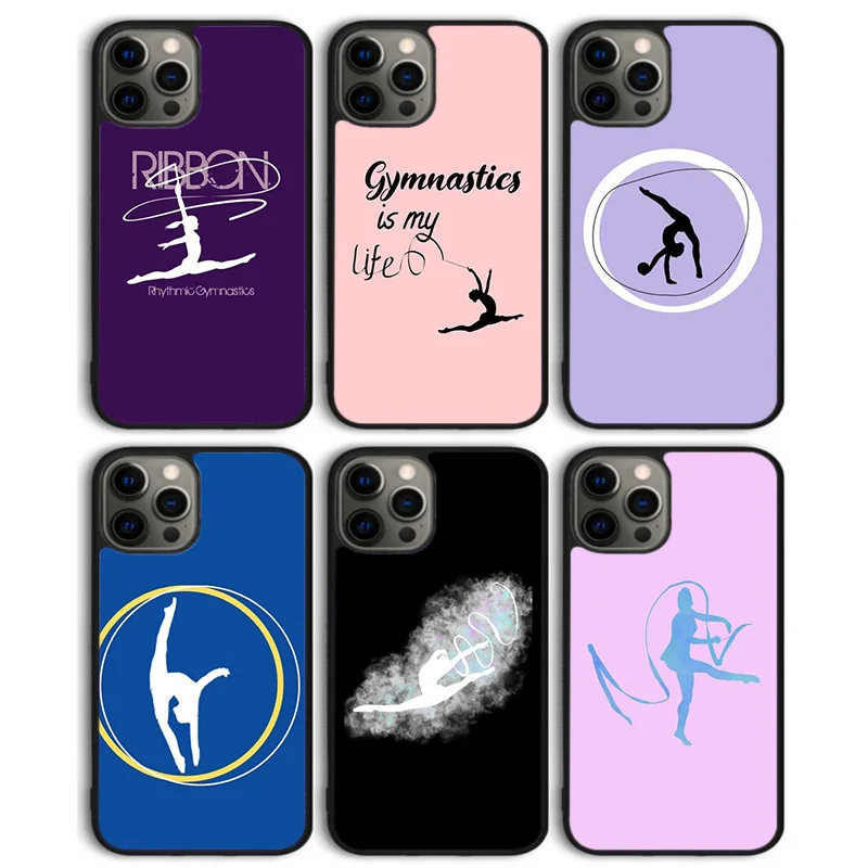 Ленточный гимнастический чехол для телефона задняя крышка iphone 14 13 11 12 Pro Max mini XS XR X
