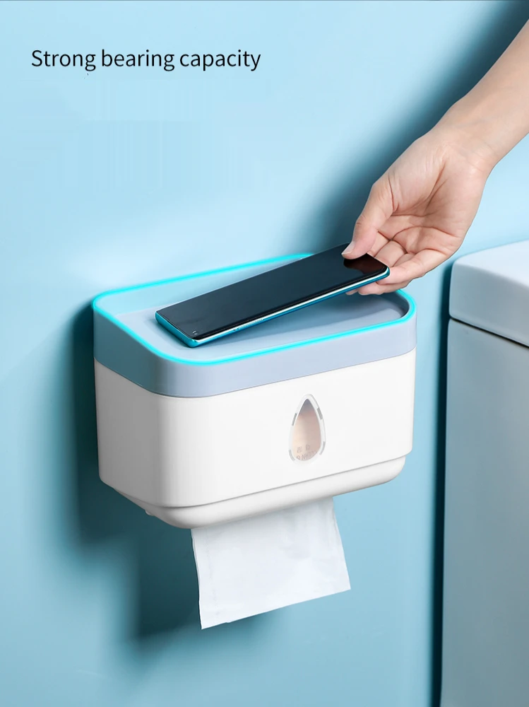 Wall-mounted toilet paper towel rack free perforated pumping paper household storage toilet toilet paper box, Paper box
Wall-mounted toilet paper towel rack free perforated pumping paper household storage toilet toilet paper box, Paper box