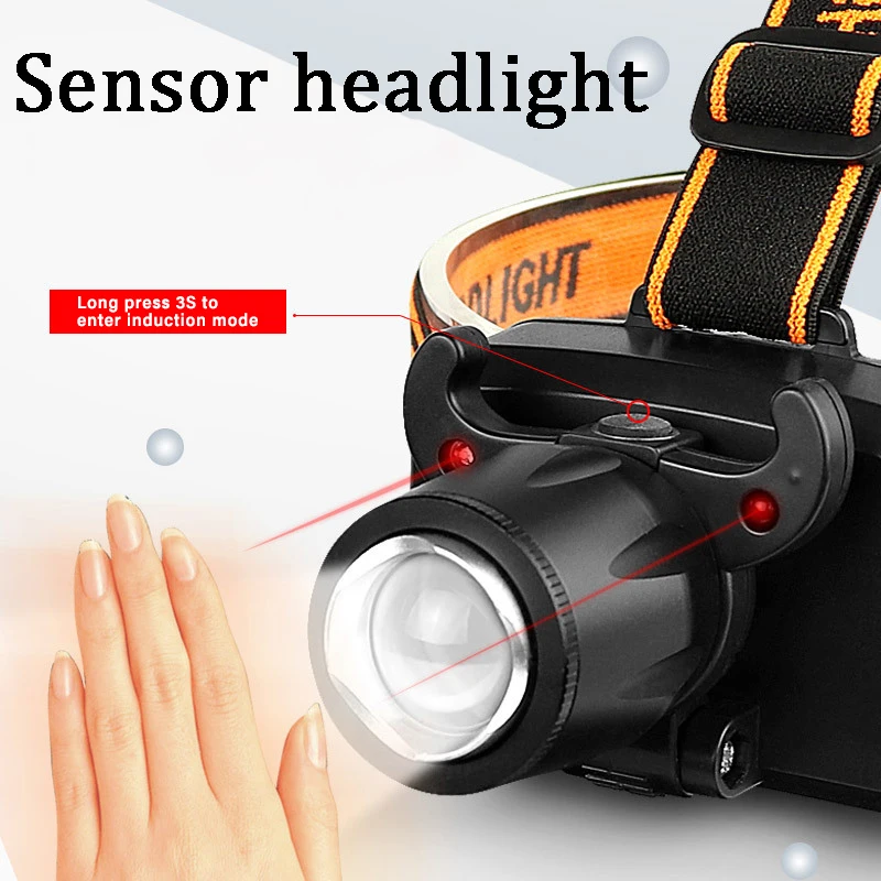 LED Headlight Strong Light USB Rechargeable Super Bright Head-mounted Sensor Light Miner's Lamp Zoom Fishing Light
LED Headlight Strong Light USB Rechargeable Super Bright Head-mounted Sensor Light Miner's Lamp Zoom Fishing Light