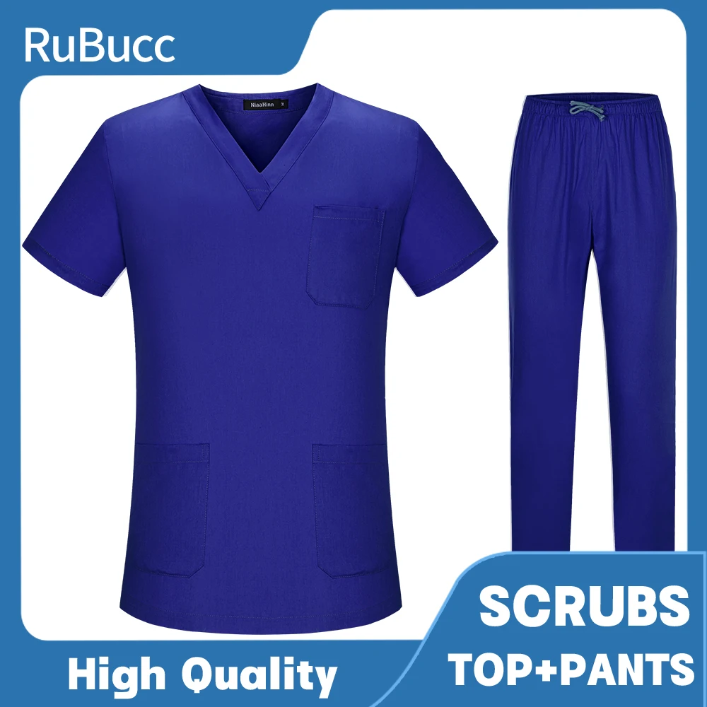 Scrubs Set for Women Pet Hospital Uniform Set Scrub Suits Solid Color Unisex Surgical Gown Pocket V-neck Joggers Wholesale Price
Scrubs Set for Women Pet Hospital Uniform Set Scrub Suits Solid Color Unisex Surgical Gown Pocket V-neck Joggers Wholesale Price