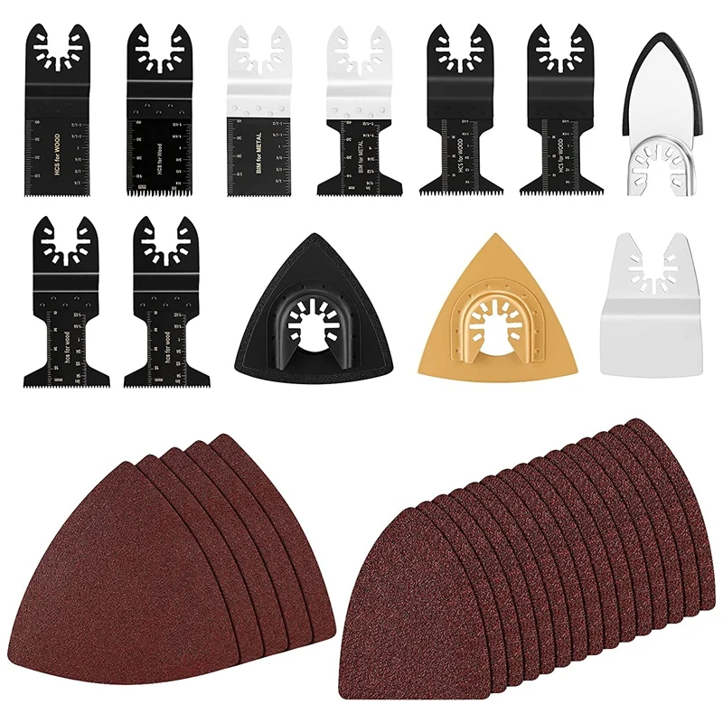 NEW-Swing Saw Blades 7 Kinds of Wooden Multi-Function Blades 90 Sandpaper Swing Tool Blades Compatible with for Dewalt,Ryobi
NEW-Swing Saw Blades 7 Kinds of Wooden Multi-Function Blades 90 Sandpaper Swing Tool Blades Compatible with for Dewalt,Ryobi