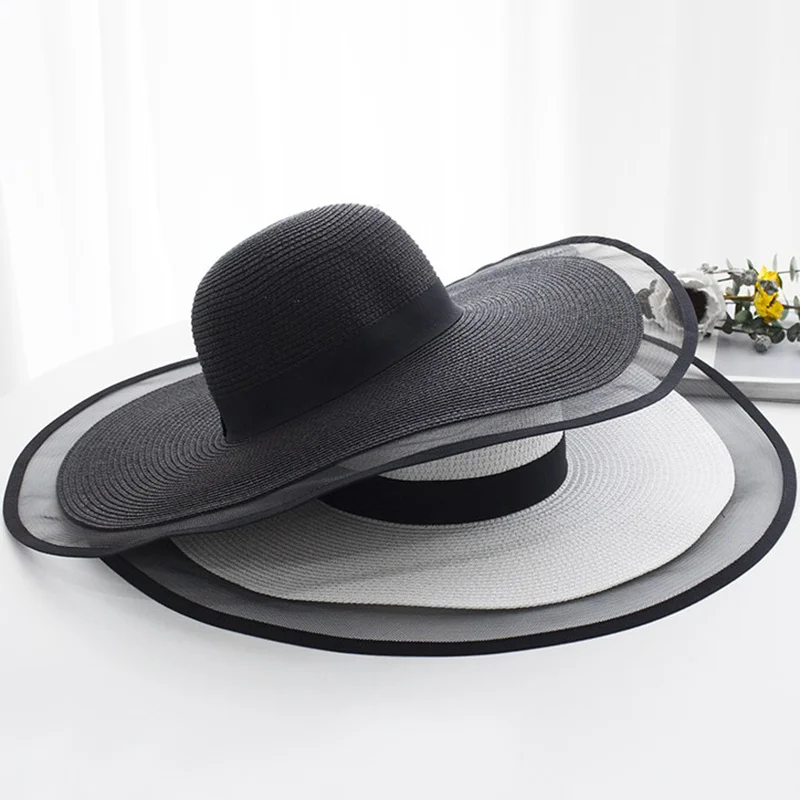 15CM Wide Brim Straw Hat Lace Beach Hats Women Fashion Ladies Summer New 2022 UV Protection Foldable Sun Shade Cap Sun hat
15CM Wide Brim Straw Hat Lace Beach Hats Women Fashion Ladies Summer New 2022 UV Protection Foldable Sun Shade Cap Sun hat