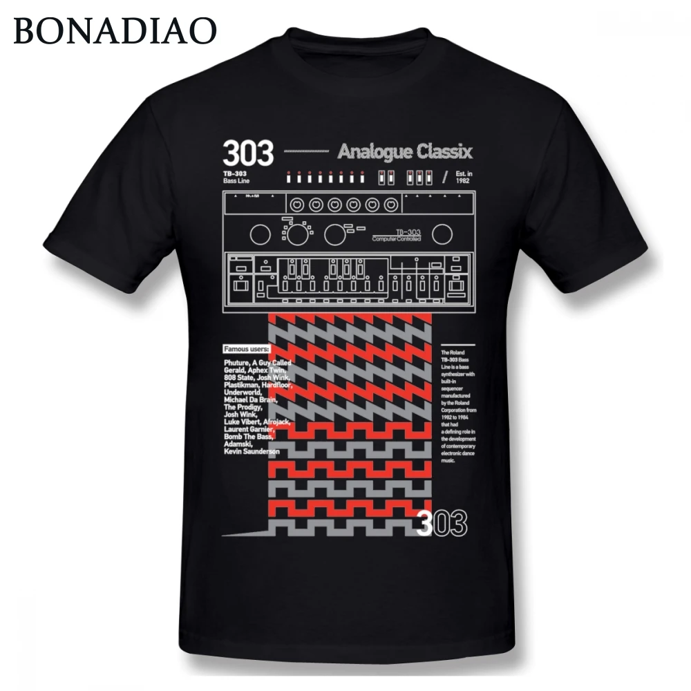 Crewneck Unique Design Roland TB-303 Musical instrument T shirt Men Retro Style Camiseta
Crewneck Unique Design Roland TB-303 Musical instrument T shirt Men Retro Style Camiseta