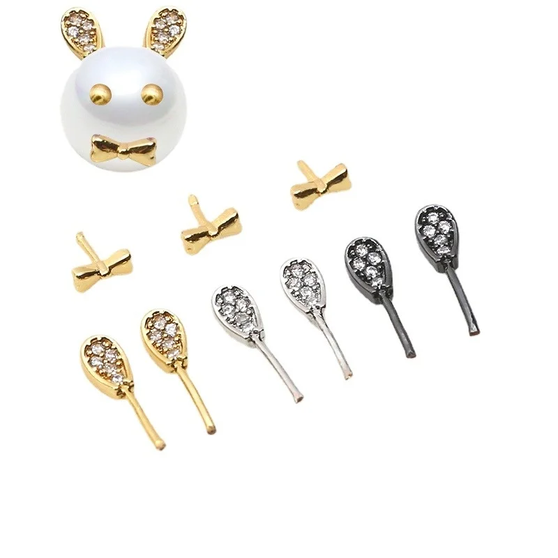 Copper plated real gold micro set zircon rabbit ear gold bow tie accessories DIY handmade jewelry baroque pearl material 4pcs
Copper plated real gold micro set zircon rabbit ear gold bow tie accessories DIY handmade jewelry baroque pearl material 4pcs