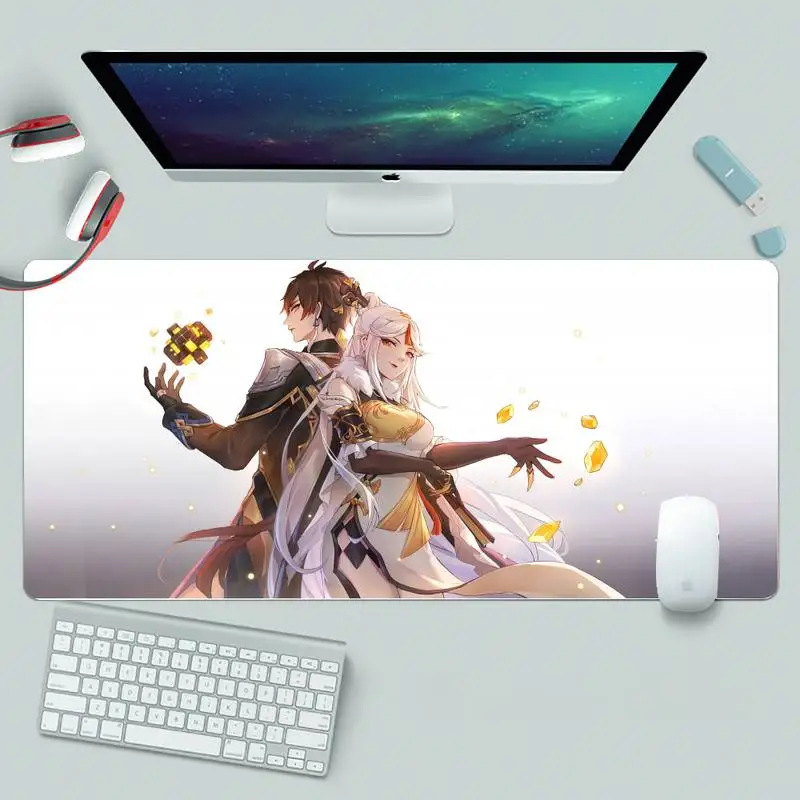 Zhong li Genshin impact Unique Desktop Pad Game Mousepad XL Large Gamer Keyboard PC Desk Mat Takuo Computer Tablet Mouse mat 
Zhong li Genshin impact Unique Desktop Pad Game Mousepad XL Large Gamer Keyboard PC Desk Mat Takuo Computer Tablet Mouse mat