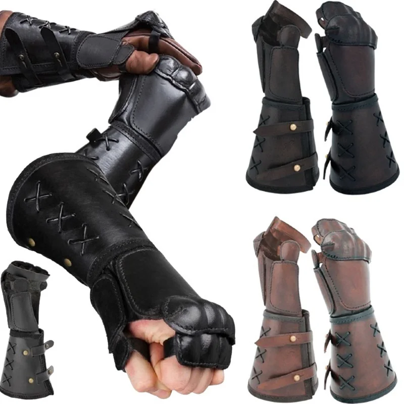 Medieval Steam Punk Bracer Renaissance Knights Cosplay Gauntlet Armor Motorcycle Gloves
Medieval Steam Punk Bracer Renaissance Knights Cosplay Gauntlet Armor Motorcycle Gloves