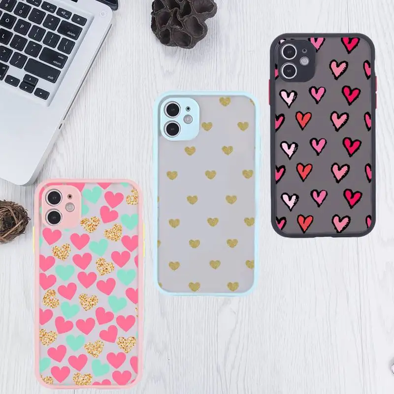 love Phone Case For iPhone 12 11 Mini Pro XR XS Max 7 8 Plus X Matte transparent Pink Back Cover
love Phone Case For iPhone 12 11 Mini Pro XR XS Max 7 8 Plus X Matte transparent Pink Back Cover