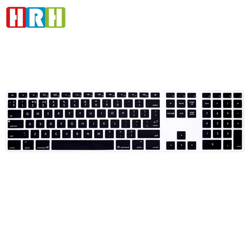 Высокопрозрачная Силиконовая накладка на клавиатуру HRH для IMac G6 MB110LL/B и MB110LL/A с
