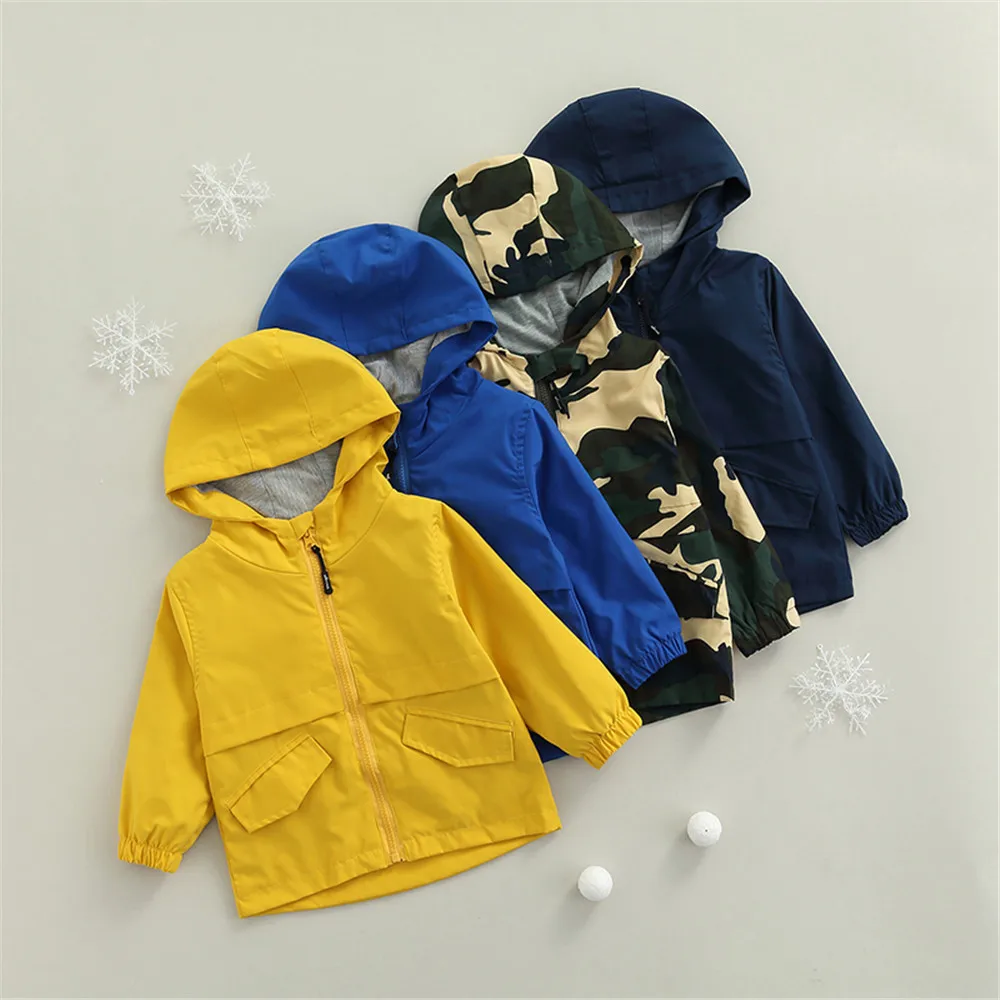 Baby Boy Fashion Camouflage Solid Hooded Coats Jackets 2-7Y Toddler Kids Children Spring Fall Casual Trench Outfits Clothes 2021
Baby Boy Fashion Camouflage Solid Hooded Coats Jackets 2-7Y Toddler Kids Children Spring Fall Casual Trench Outfits Clothes 2021