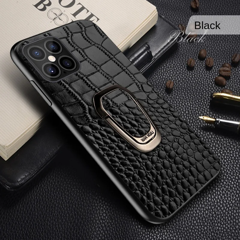 For IPhone 12 Pro Max Case For IPhone 12 Mini Case With Ring Stand Case Real Genuine Leather Crocodile Cover
For IPhone 12 Pro Max Case For IPhone 12 Mini Case With Ring Stand Case Real Genuine Leather Crocodile Cover