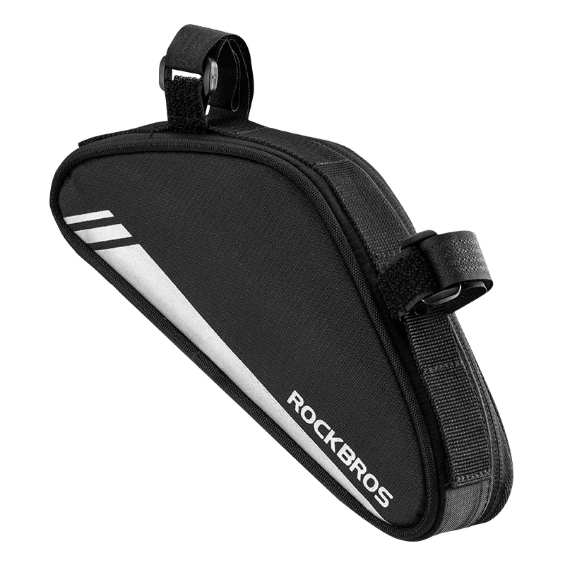 

ROCKBROS MTB Road Bike Phone Bag 0.7L High Reflective Triangle Beam Bag Bicycle Top Tube Bag Bike Saddle Bag Bike Accessories