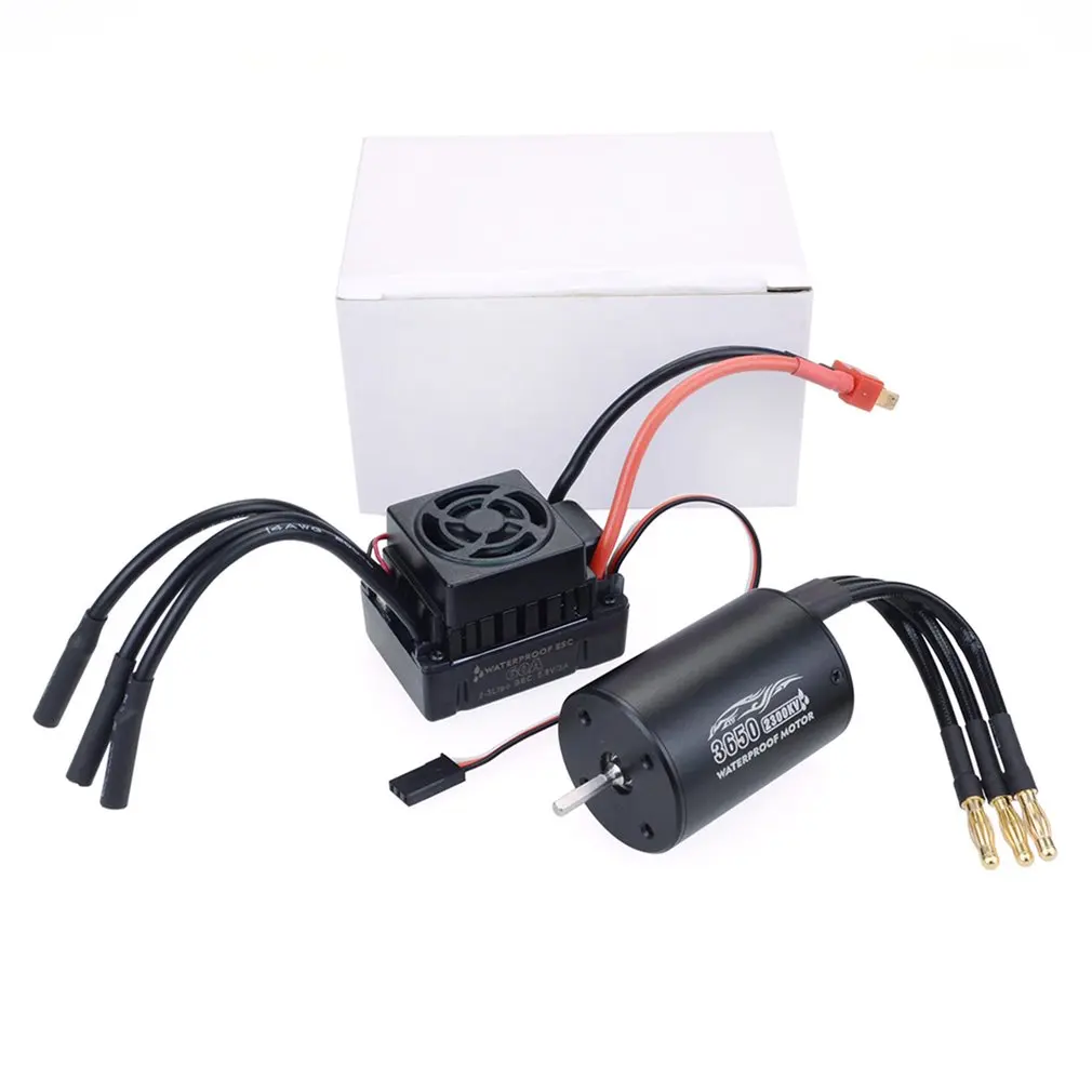Waterproof 3650 2300kv 3100kv 3900kv Brushless Motor w/ 60A Brushless ESC Programmer card Combo Set for 1/10 RC Car
Waterproof 3650 2300kv 3100kv 3900kv Brushless Motor w/ 60A Brushless ESC Programmer card Combo Set for 1/10 RC Car