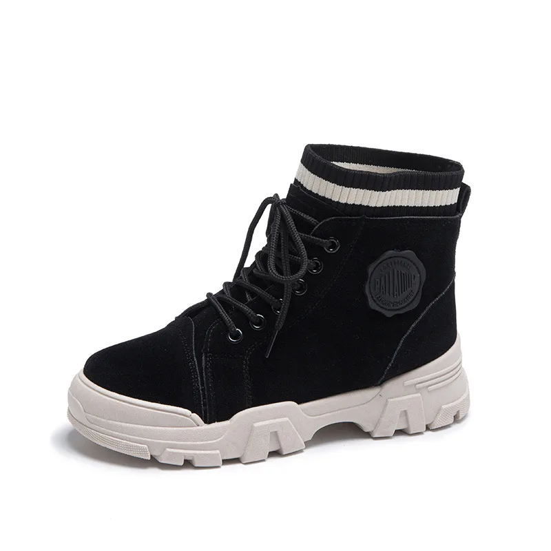 Ladies High Quality Sports Shoes Lace Up Casual Shoes Fashion Martin Platform Boots British Style New British Style Short Boots
Ladies High Quality Sports Shoes Lace Up Casual Shoes Fashion Martin Platform Boots British Style New British Style Short Boots