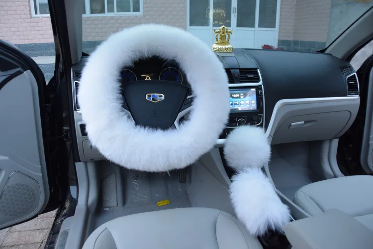 New Arrival 3Pcs/set Winter White Pink Black Plush Steering Wheel Cover Woolen Car Accessory Steering-wheel Cover
New Arrival 3Pcs/set Winter White Pink Black Plush Steering Wheel Cover Woolen Car Accessory Steering-wheel Cover