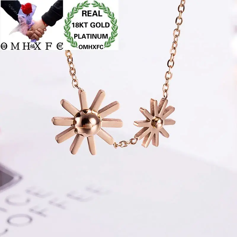 MHXFC Wholesale European Fashion Woman Female Party Birthday Wedding Gift Sun Flower 18KT Rose Gold Pendant Necklace NL183 
MHXFC Wholesale European Fashion Woman Female Party Birthday Wedding Gift Sun Flower 18KT Rose Gold Pendant Necklace NL183