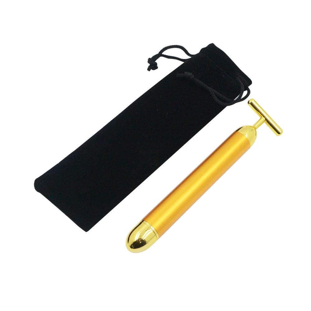 Gold Vibration Facial Slimming Massager Face Massage Machine Beauty Bar Lift Massager for Neck Skin Tightening Wrinkle Remover
Gold Vibration Facial Slimming Massager Face Massage Machine Beauty Bar Lift Massager for Neck Skin Tightening Wrinkle Remover