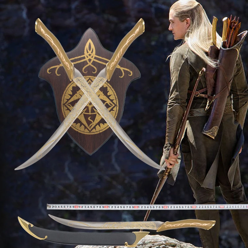 Sword of the Elven King Home Decoration Double swords can be hung on the wall Metal material Film and television props
Sword of the Elven King Home Decoration Double swords can be hung on the wall Metal material Film and television props