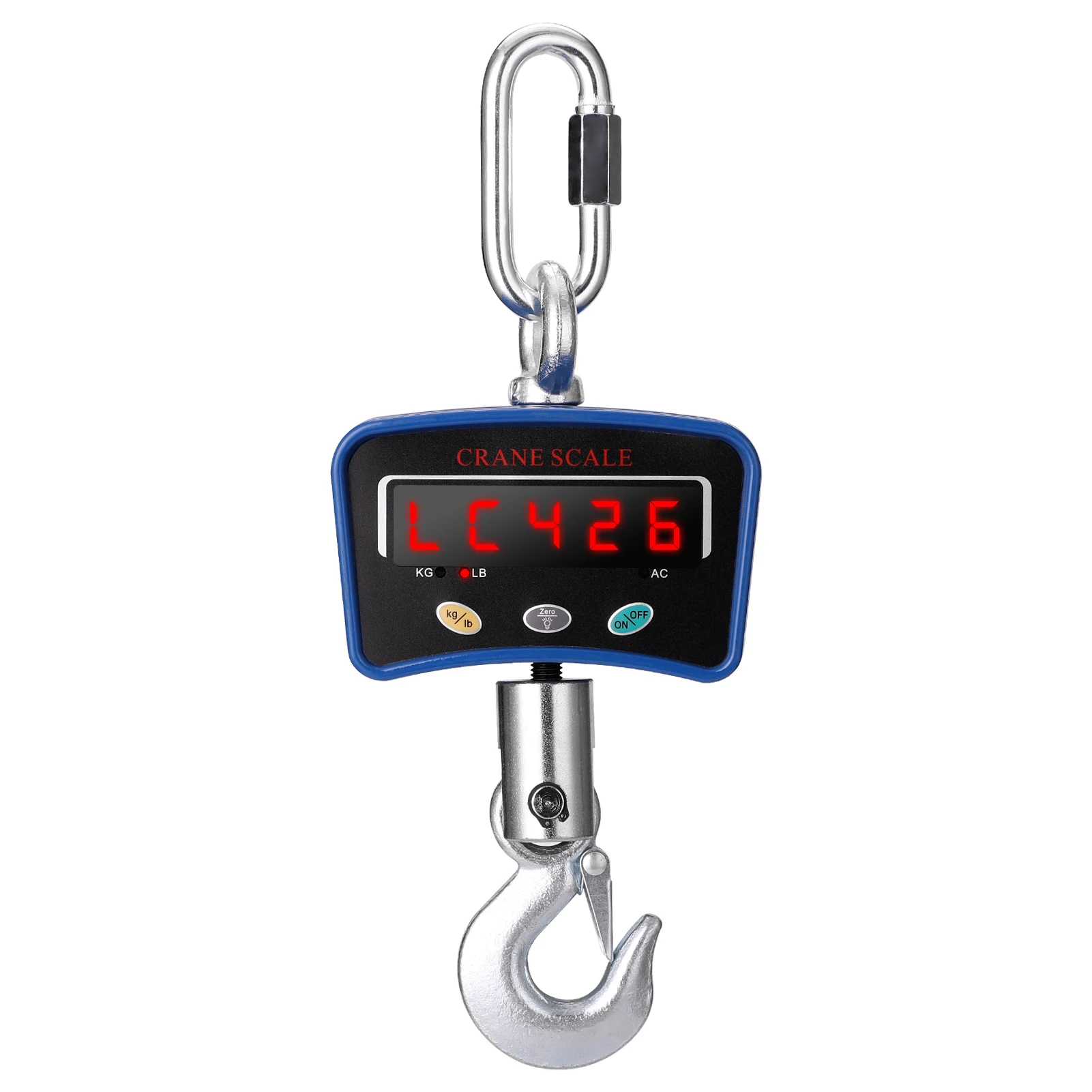 Mini LCD Digital 1000kg Crane Scale Portable Industrial Electronic Heavy Duty Weight Hook-Hanging Scale Crane Scale 3 Colors
Mini LCD Digital 1000kg Crane Scale Portable Industrial Electronic Heavy Duty Weight Hook-Hanging Scale Crane Scale 3 Colors