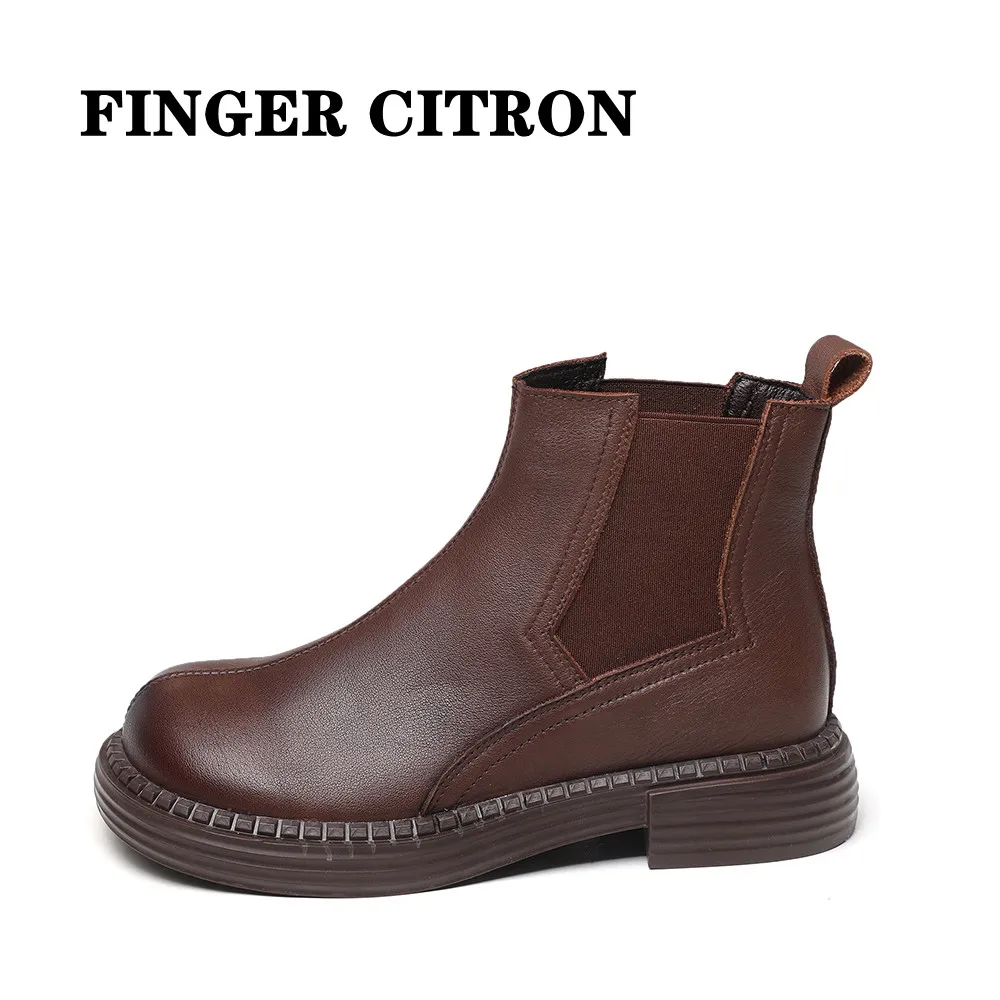 Finger Citron Women Martin Anckle Boots Genuine Cow Leather For Spring Autumn And Winter Rubber Outsole By Handmade Size 35--40
Finger Citron Women Martin Anckle Boots Genuine Cow Leather For Spring Autumn And Winter Rubber Outsole By Handmade Size 35--40