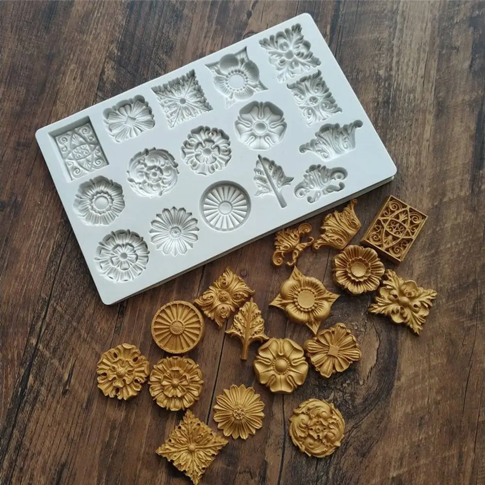 European Retro Embossed Silicone Fondant Mold Jewels Jewelry Chocolate Sugarcraft Mould Cake Decorating Tool
European Retro Embossed Silicone Fondant Mold Jewels Jewelry Chocolate Sugarcraft Mould Cake Decorating Tool