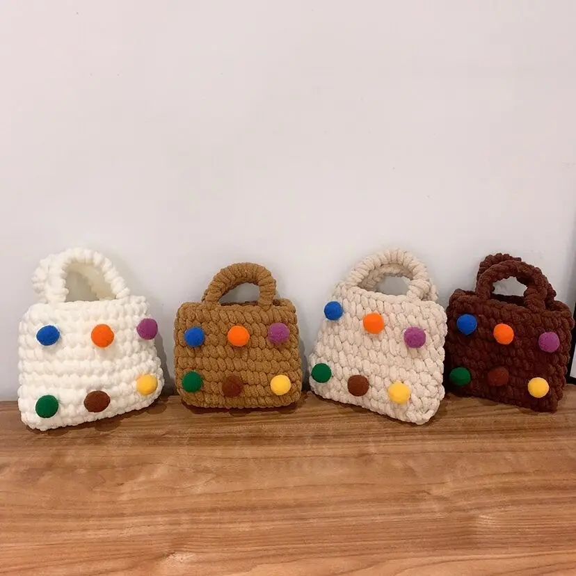 Korean Style Girls Mini Coin Bag Cute Colorful Ball Purses and Handbags for Kids Knitted Money Change Baby Tote Gift
Korean Style Girls Mini Coin Bag Cute Colorful Ball Purses and Handbags for Kids Knitted Money Change Baby Tote Gift