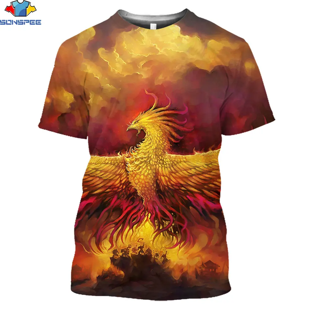 SONSPEE 3D 2021 Summer New Popular Men's T-Shirt 3D Print Mythical Beast Phoenix Youth Fashion Streetwear O-Neck Short-Sleev
SONSPEE 3D 2021 Summer New Popular Men's T-Shirt 3D Print Mythical Beast Phoenix Youth Fashion Streetwear O-Neck Short-Sleev