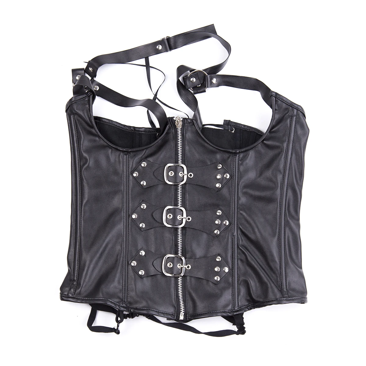 Women Sexy Black PVC Teddy Sleeveless Jumpsuit Catsuit Gothic Fetish Clubwear Erotic Cupless Crotchless Teddy Lingerie Costume
Women Sexy Black PVC Teddy Sleeveless Jumpsuit Catsuit Gothic Fetish Clubwear Erotic Cupless Crotchless Teddy Lingerie Costume