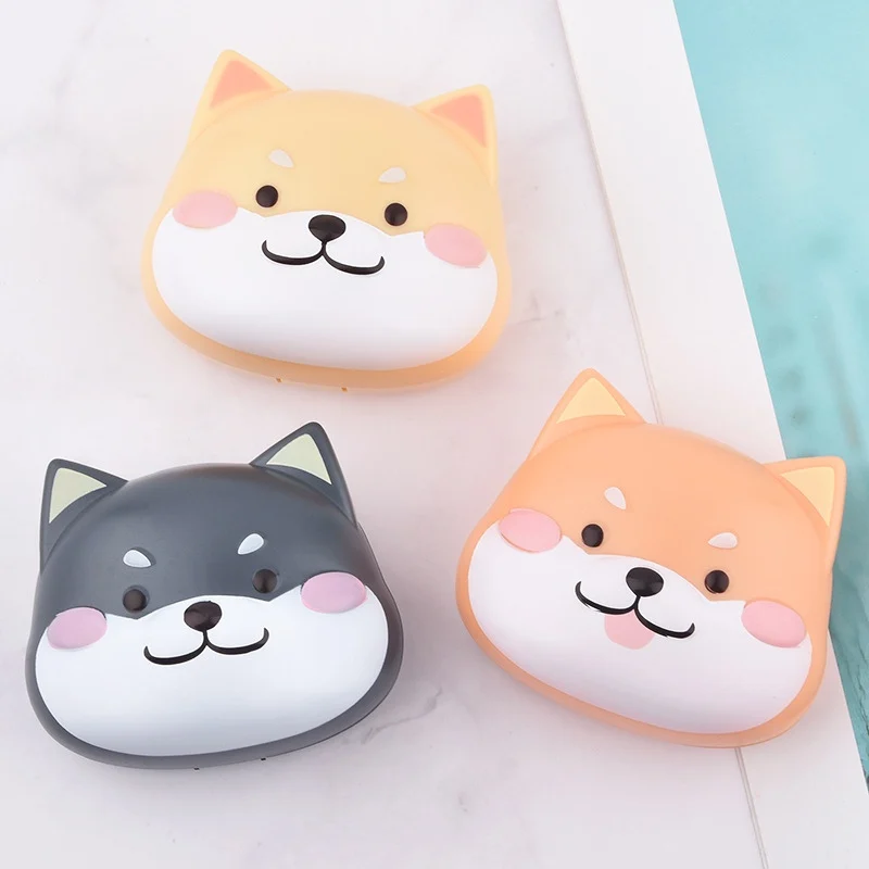 Cute Storage Box Shiba Inu Contact Lens Case Portable Cartoon Contact Lens Kit Travel Plastic Holder Container 
Cute Storage Box Shiba Inu Contact Lens Case Portable Cartoon Contact Lens Kit Travel Plastic Holder Container