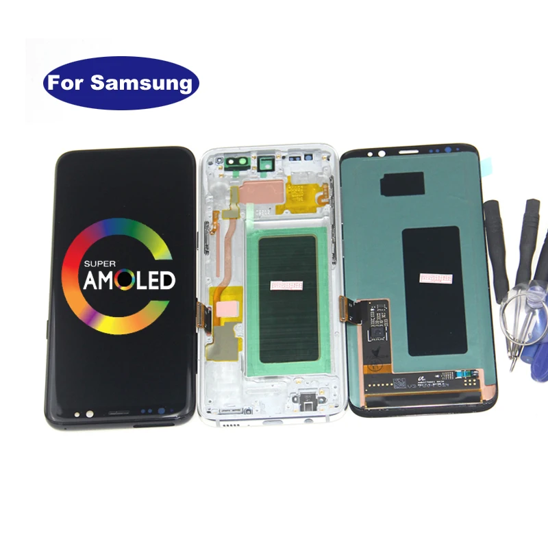 Super AMOLED For samsung Galaxy s8 S8 Plus G950 G950F G955 G955F LCD Display With Touch Digitizer Assembly Repair Spare Parts
Super AMOLED For samsung Galaxy s8 S8 Plus G950 G950F G955 G955F LCD Display With Touch Digitizer Assembly Repair Spare Parts