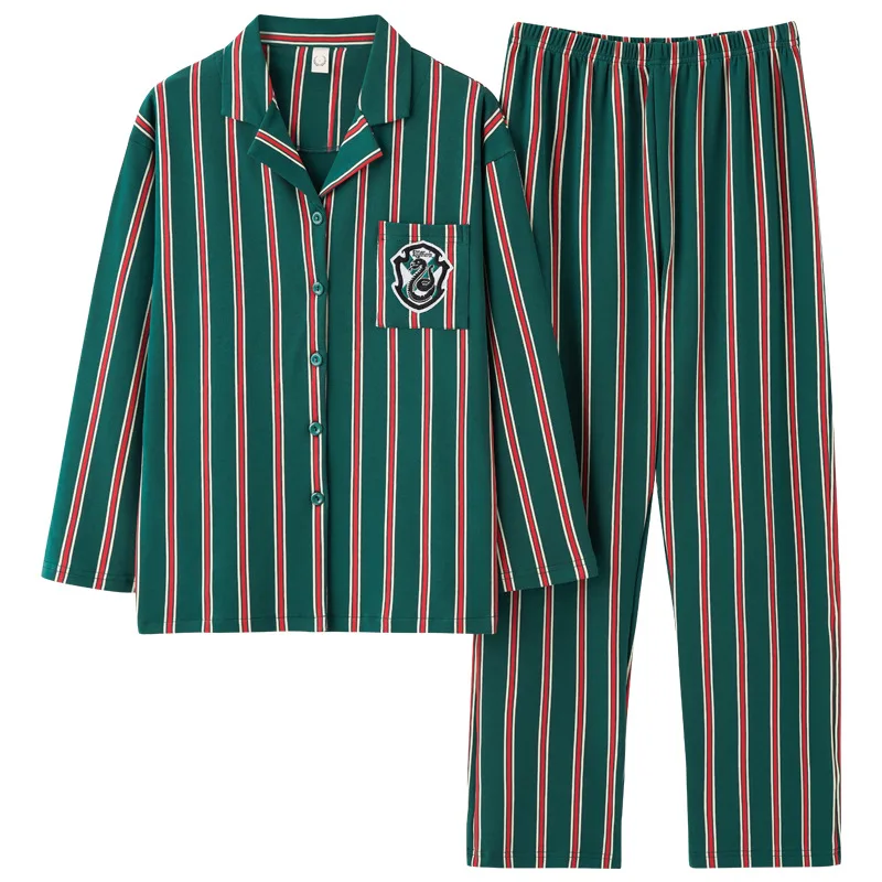 Potter pajamas Couples unisex Tracksuit Cotton Sleepwear Pyjamas Loose Comfort Plaid Pijama Mujer Hp
Potter pajamas Couples unisex Tracksuit Cotton Sleepwear Pyjamas Loose Comfort Plaid Pijama Mujer Hp