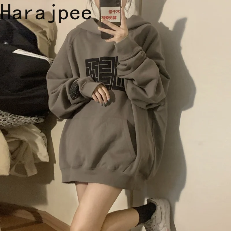 harajpee Women Hooded Sweater Outer Wear Pullover 2021 Autumn New Korean Chic Retro Casual Print Mid-length Style Long-sleeved
harajpee Women Hooded Sweater Outer Wear Pullover 2021 Autumn New Korean Chic Retro Casual Print Mid-length Style Long-sleeved