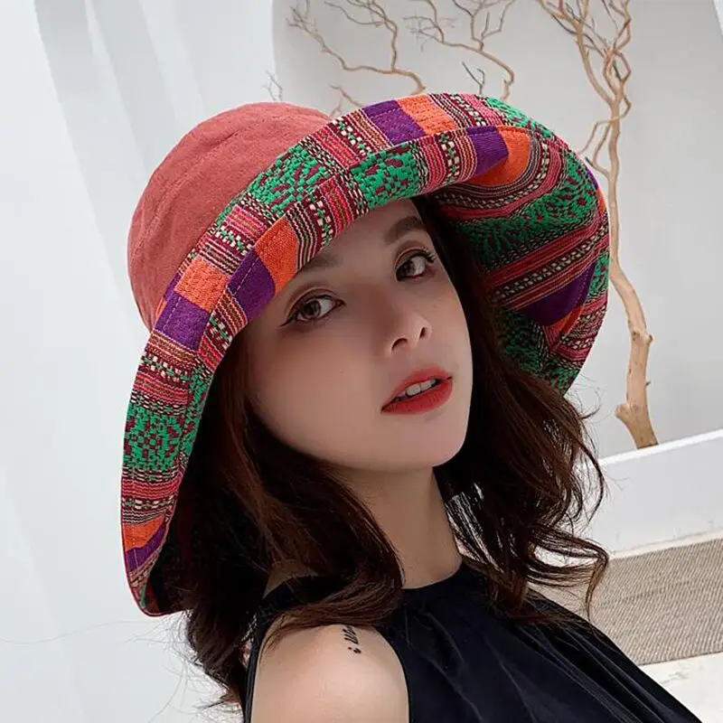 Double sided irregular Pattern Bucket Hat Women Summer Cotton Breathable Leisure Bob Caps Outdoor Sports Casual Dome Panama Cap
Double sided irregular Pattern Bucket Hat Women Summer Cotton Breathable Leisure Bob Caps Outdoor Sports Casual Dome Panama Cap