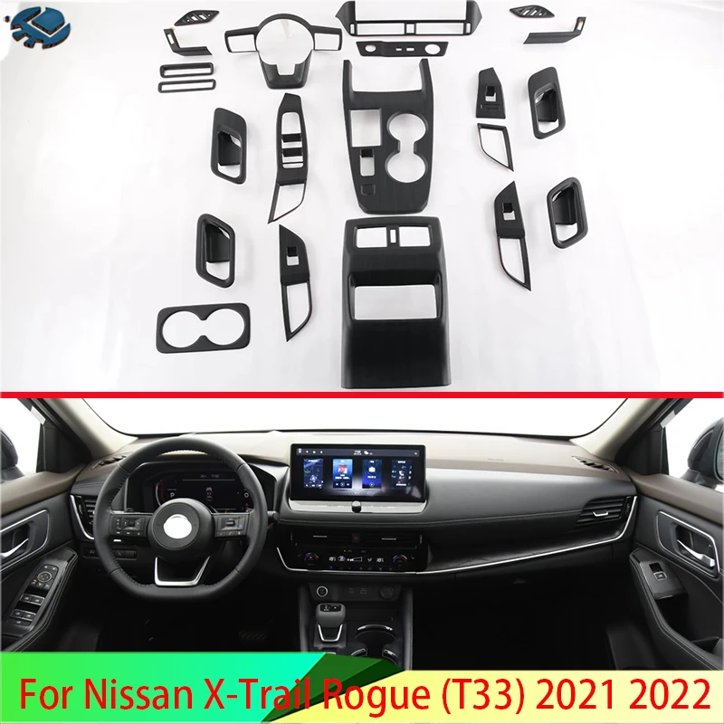 Фото Для Nissan X-Trail Rogue (T33) 2021 2022 автомобильные аксессуары персиковое дерево зернистость