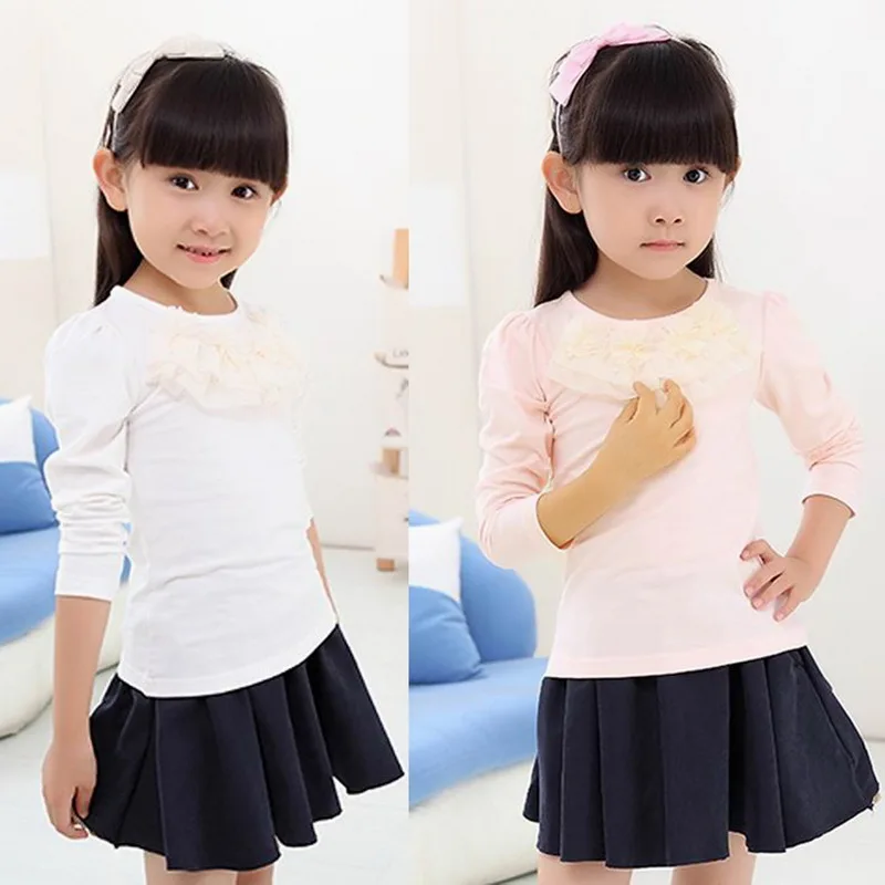 Baby Girls Long Sleeve Sport T-Shirt Kids Cotton Bottoming Tees for Girls Child Princess Lace Tops Shirts for Little Girls 1-7Y 
Baby Girls Long Sleeve Sport T-Shirt Kids Cotton Bottoming Tees for Girls Child Princess Lace Tops Shirts for Little Girls 1-7Y