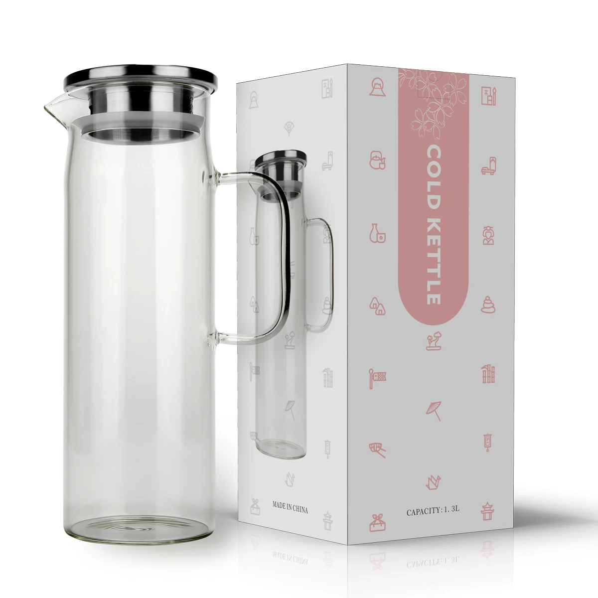 FAIRYDANCE 1.5L Borosilicate Glass Cold Water Bottle,High Temperature Resistant Household Living Room,Water Pitcher,cold kettle
FAIRYDANCE 1.5L Borosilicate Glass Cold Water Bottle,High Temperature Resistant Household Living Room,Water Pitcher,cold kettle