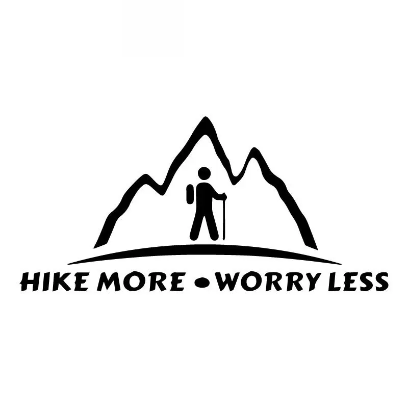 Hiking More Worry-free High-quality Fashion Car Decoration Personality Pvc Waterproof Car Window Decals Black/white, 18cm * 9cm
Hiking More Worry-free High-quality Fashion Car Decoration Personality Pvc Waterproof Car Window Decals Black/white, 18cm * 9cm