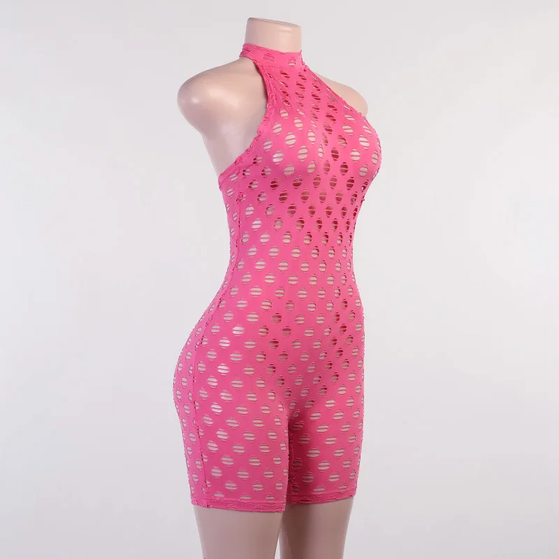Halter Suspender Shorts Hollow Sexy Suit Women 2021 European American Summer Multicolor Halter Strapless Sleeveless Jumpsuit
Halter Suspender Shorts Hollow Sexy Suit Women 2021 European American Summer Multicolor Halter Strapless Sleeveless Jumpsuit
