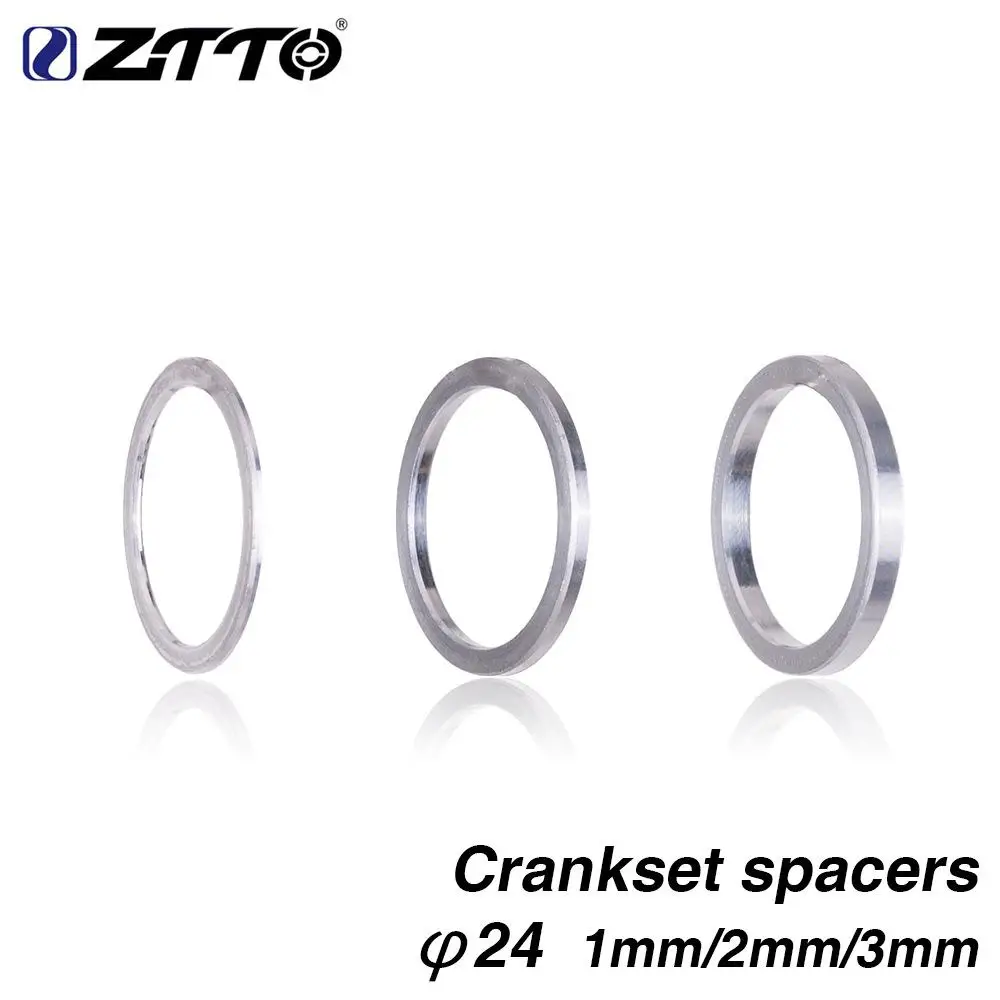 Bottom Bracket Axle Washer Spacer Adapter On For MTB Road Bike BB Crankset 1/2/3mm Thickness 24mm Diameter | Спорт и