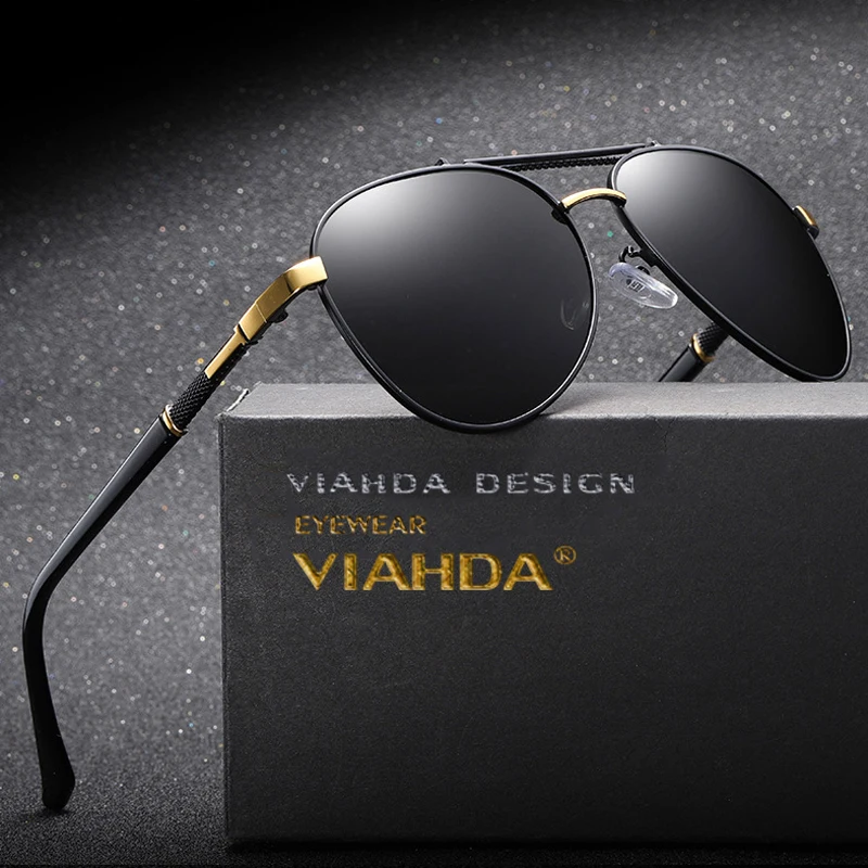 

VIAHDA New Fashion Pilot Sunglasses man Brand Designer Sun Glasses for Women Sunglass Female Eyewear Oculos Lunette Femme