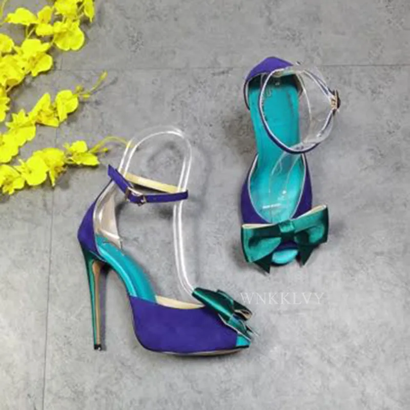 Sexy Bow Knot High Heel Sandals Women Suede Peep Toe Mixed Color Ankle Strap Sandalias Summer Party Dress Shoes Stilettos Female
Sexy Bow Knot High Heel Sandals Women Suede Peep Toe Mixed Color Ankle Strap Sandalias Summer Party Dress Shoes Stilettos Female