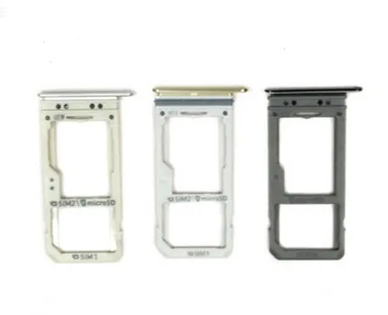 

100PCS/Lot SIM Card Slot SD Card Tray Holder Adapter Single SIM and Dual SIM for S8 G950 S8 Plus G955