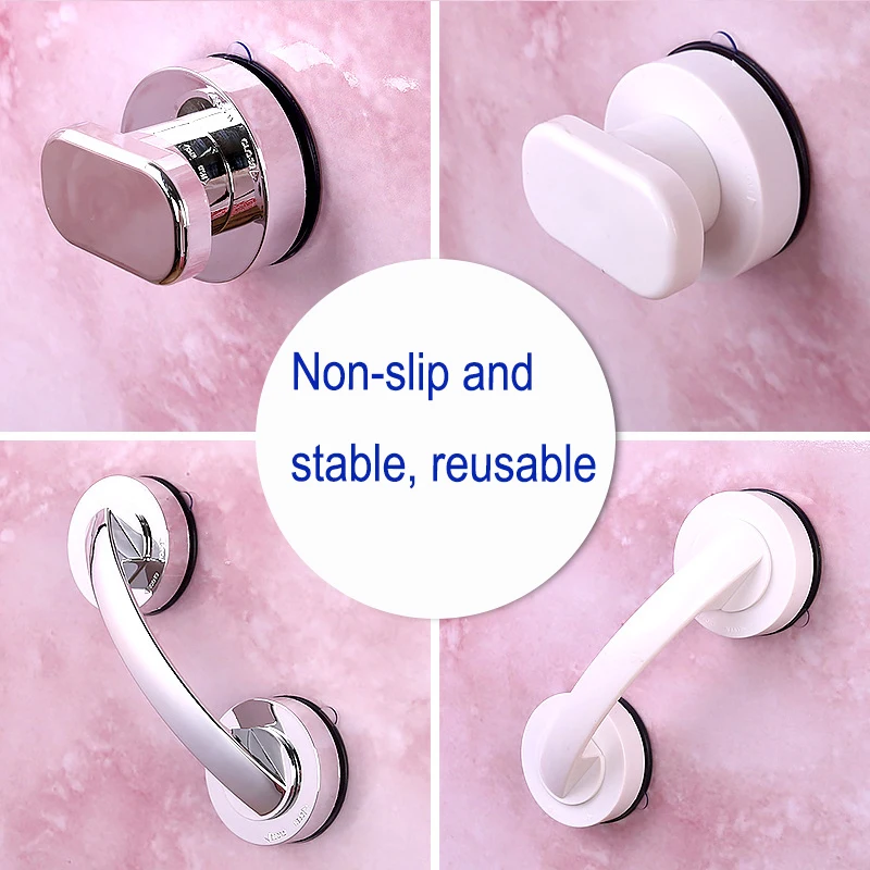 No Drilling Shower Handle Suction Cup For Safety Grab In Bathroom Refrigerator Handrail 
No Drilling Shower Handle Suction Cup For Safety Grab In Bathroom Refrigerator Handrail