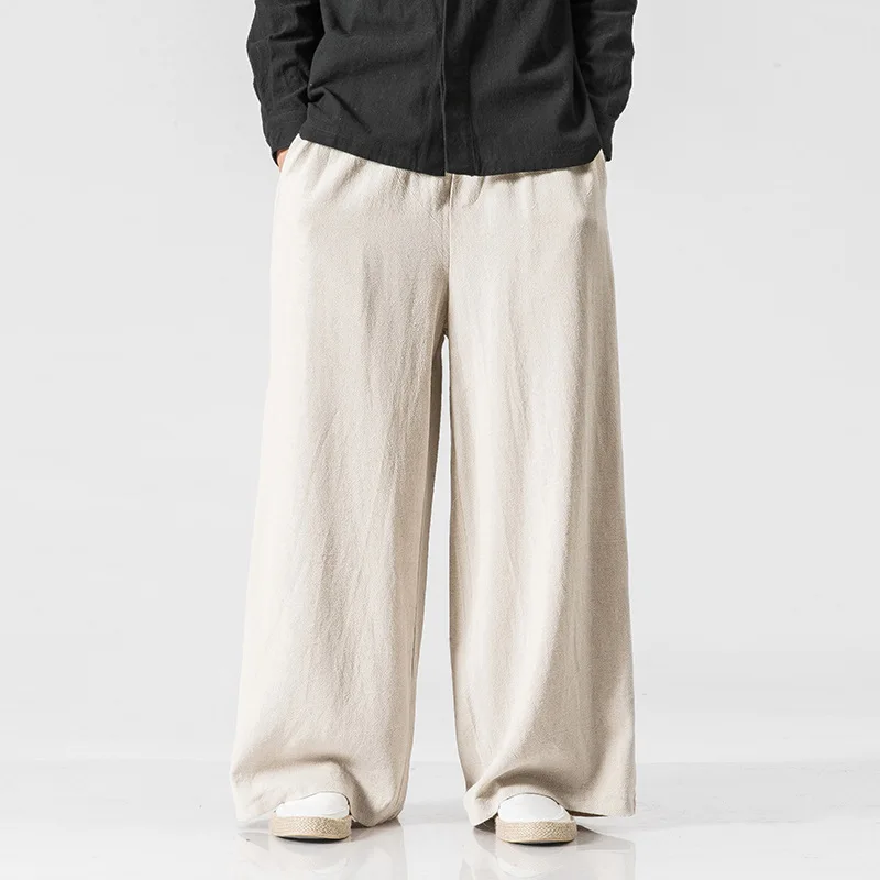 Mens Clothing 2020 Fall/winter Plus Size Loose Pants Male Chinese Style Cotton Linen Long Pants Trendy Wide-leg Pants
Mens Clothing 2020 Fall/winter Plus Size Loose Pants Male Chinese Style Cotton Linen Long Pants Trendy Wide-leg Pants