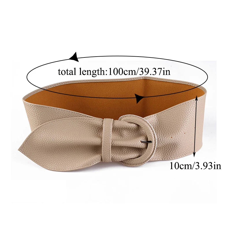 Solid Color Dresses Coat Waist Belt Long Belt Corset Belt 10cm Wide Wide Leather Belt Pin Buckle Decorative Girdle PU Leather
Solid Color Dresses Coat Waist Belt Long Belt Corset Belt 10cm Wide Wide Leather Belt Pin Buckle Decorative Girdle PU Leather