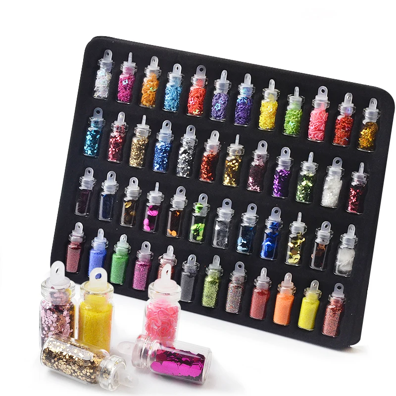 48 Bottles/Set Nail Art Sequins Nail Glitter Powder Manicure Decoration Decoral Tips Polish Nail Stickers Mixed Design Case Set
48 Bottles/Set Nail Art Sequins Nail Glitter Powder Manicure Decoration Decoral Tips Polish Nail Stickers Mixed Design Case Set