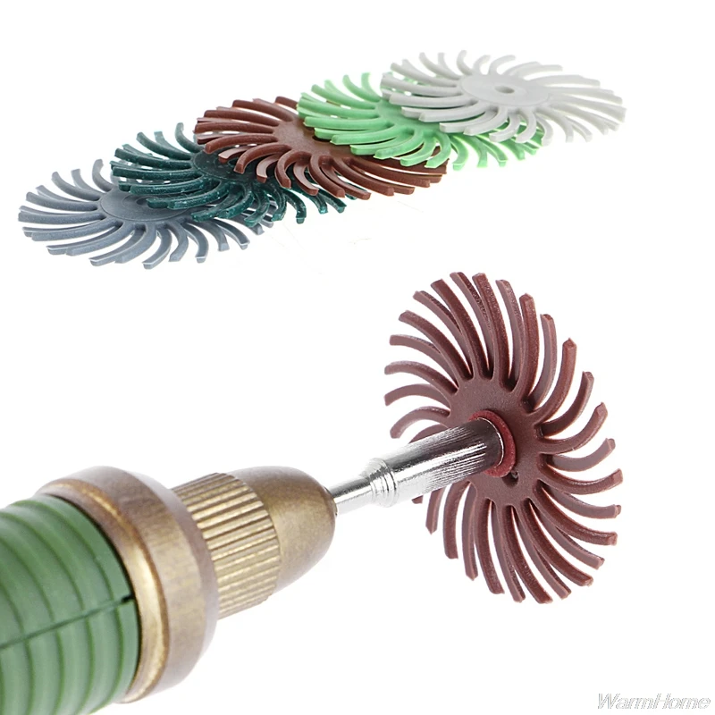 6Pcs Detail Abrasive Brush Mixed Grit Coarse Tool Accessories For Rotary Tools J11 21 Dropshipping