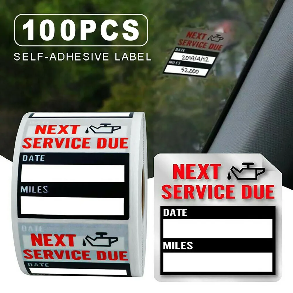 100pcs/roll Oil Change Service Reminder Stickers Clear Window Sticker Adhesive Labels Lite Stock Roll Maintenance Service
100pcs/roll Oil Change Service Reminder Stickers Clear Window Sticker Adhesive Labels Lite Stock Roll Maintenance Service