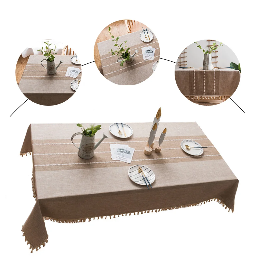 Linen Tablecloth Washable Kitchen Tabletop Cover Dining Desk Clothes Table cloth Washable Tea Table Fabric for Christmas Banquet 
Linen Tablecloth Washable Kitchen Tabletop Cover Dining Desk Clothes Table cloth Washable Tea Table Fabric for Christmas Banquet