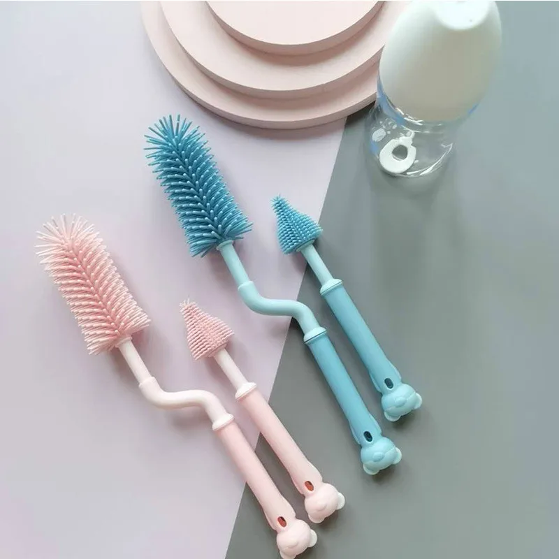 Cute cartoon bear multifunctional baby silicone feeding bottle brush 360 degree rotating baby long-handled feeding bottle brush
Cute cartoon bear multifunctional baby silicone feeding bottle brush 360 degree rotating baby long-handled feeding bottle brush