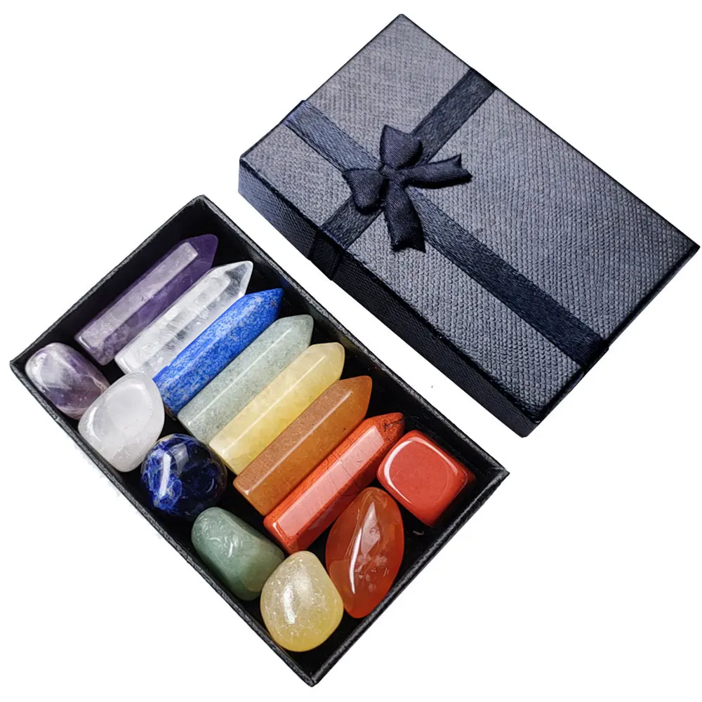 Crystal Kit Irregular Energy Stone 8 32mm Agate Crystal Chakra Stone Seven Chakra Hexagonal Column Set Gift Gift Box 10-18mm
Crystal Kit Irregular Energy Stone 8 32mm Agate Crystal Chakra Stone Seven Chakra Hexagonal Column Set Gift Gift Box 10-18mm